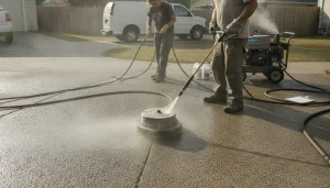 Nozzle choice can cut force for soft washing or focus it for tough spots; surface cleaners keep the wand steady and even
