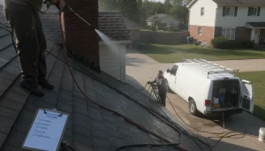 Setup needs can add time and influence method choice, like soft washing from the ground to reduce ladder use